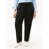 Anzughose TOMMY HILFIGER CURVE "CRV TIMELESS WOOL SLIM STRT PANT", Damen, Gr. 54, N-Gr, schwarz, Web, Obermaterial: 54% Polyester, 44% Wolle, 2% Elasthan, unifarben, casual, slim fit, Hosen, in großen Größen, mit Wolle
