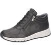Schnürboots WALDLÄUFER "H-APRIL", Damen, Gr. 7,5 (41), schwarz, Nappaleder, unifarben, casual, Schuhe, Schnürstiefelette, High Top Sneaker, Komfortschuh in H-Weite