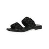 Pantolette CAPRICE "Caprice Pantoletten Leder/Textil", Damen, Gr. 37, schwarz, Leder, Textil, casual, Schuhe