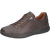 Sneaker WALDLÄUFER "HEIKO", Herren, Gr. 8,5 (42,5), braun (dunkelbraun), Nappaleder, unifarben, sportlich, Schuhe, Freizeitschuh, Halbschuh, Bequemschuh in Komfortweite H (= sehr weit)