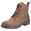 Schnürstiefelette RIEKER, Damen, Gr. 43, braun, Lederimitat, used, Basic, Schuhe, Schnürboots, Casual-Boots in aktueller Used-Optik