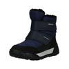 Snowboots GEOX "Geox Stiefel Lederimitat/Textil", Kinder, Gr. 30, navy, lime, Lederimitat, Textil, casual, Schuhe