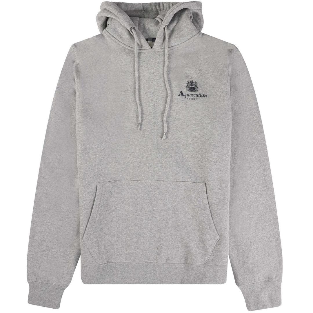 Aquascutum Herren Active Kleines Logo Hoodie (Grau) Image