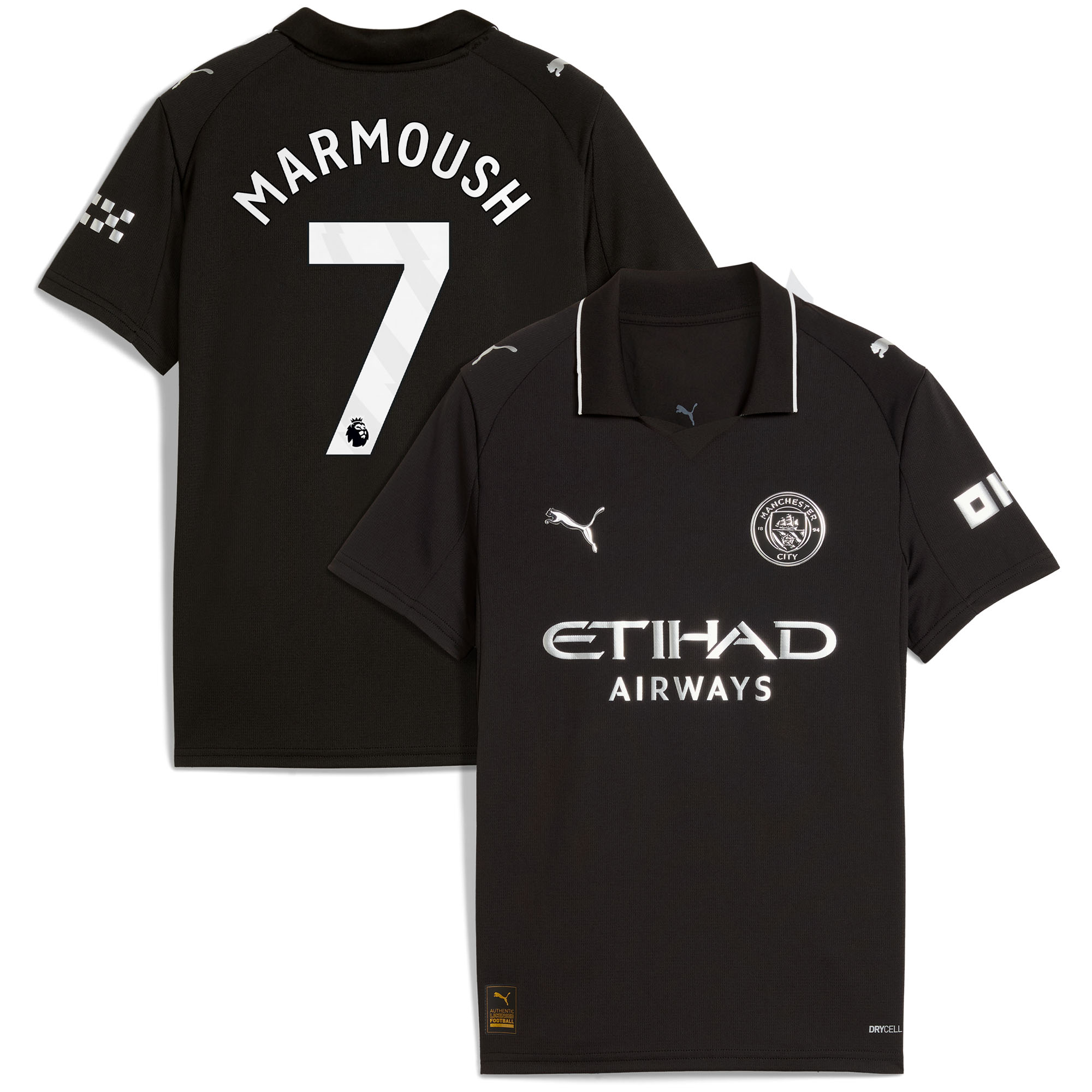 Manchester City PUMA Auswärtstrikot 2025-26 - Kinder mit Aufdruck Marmoush 7 Image