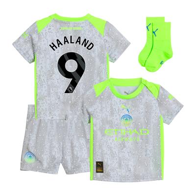 Manchester City PUMA Mini-Ausweichausrüstung 2025-26 - Baby mit Aufdruck Haaland 9 Image