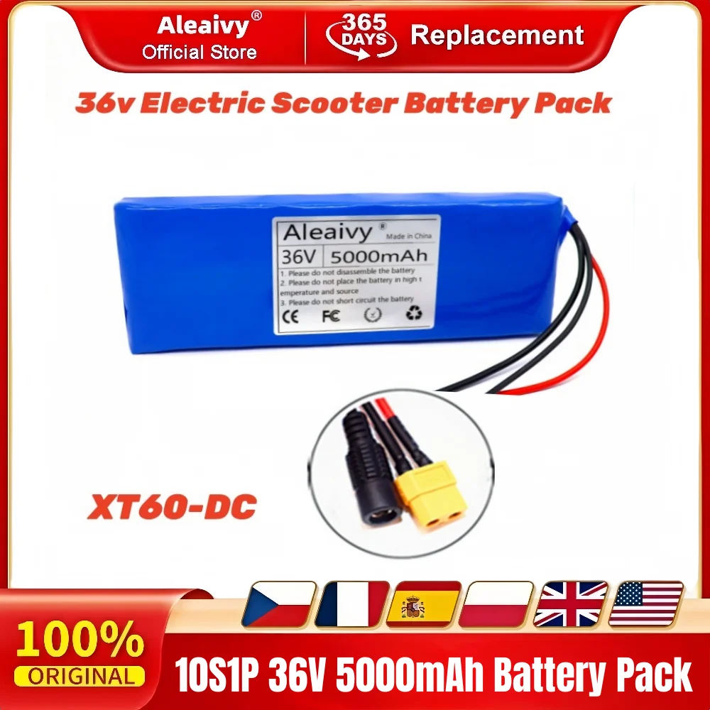 36 V NEUE 10S1P 5000 mAh Batterie Pack 5Ah 18650 Lithium Li-Ion Akkus Elektrische Auto Fahrrad Roller 20A BMS 500 W Image