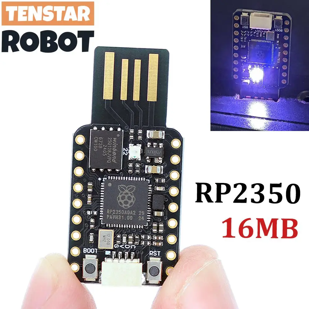 TENSTAR RP2350-USB 16 MB Flash Mini Development Board Modul Dual-Core RP2350A Chip 520 KB SRAM Für Raspberry Pi PICO2 Image