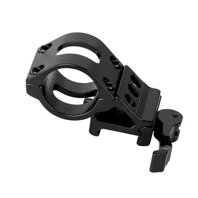 Scope Mount 25.4mm Quick Release Picatinny Mount, 45 Degress Offset, Flashlight Holder Scope Ring Mount for Leveling, Shooting