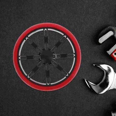 2 Pcs Shopping Wheels for Supermarket Grocery Cart Elderly Trolley Foldable Cart Replacement Stable Axle Floor