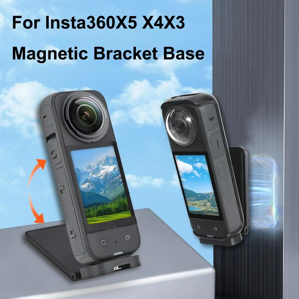Für Insta360X5 X4 X3 Magnetische Halterung Basis Mit 1/4 Schraube Multifunktionale Desktop Befestigung Zubehör Magnetische Halterung Basis Image