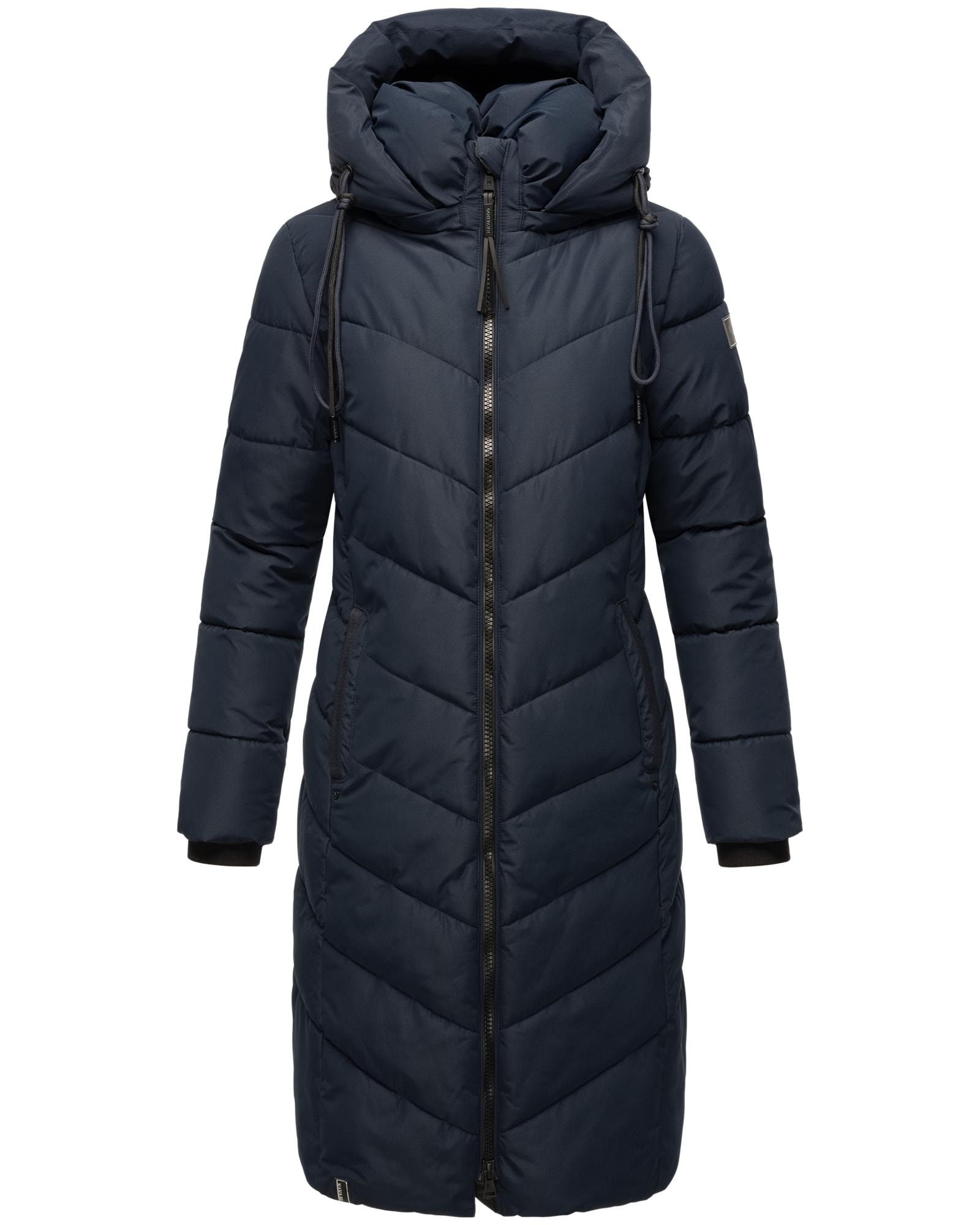 Steppmantel NAVAHOO "Sahnekatzii XIV", Damen, Gr. 6XL (52), navy, Oberstoff: 100% Polyester, Futter: 100% Polyester, Wattierung: 100% Polyester, Ärmelfutter: 100% Polyester, figurumspielend ca. Mitte Knie, hoch geschlossener Ausschnitt, Ärmel ohne...