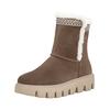 Stiefelette RIEKER "Rieker Stiefelette Leder", Damen, Gr. 39, braun (dunkelbraun), Leder, casual, Schuhe