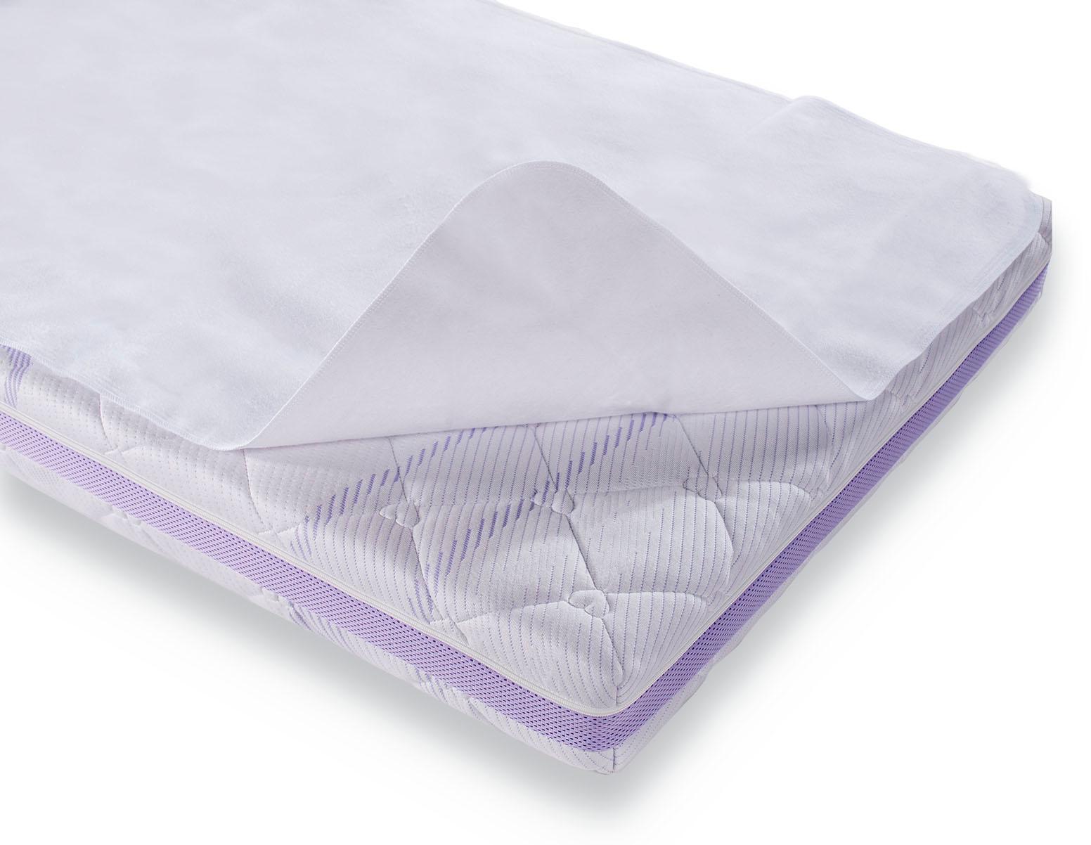 Matratzenauflage TRÄUMELAND "Moltonauflage, 40x50, 90x200 cm und weiteren Größen, hautsympathisch", weiß, B:60cm H:0,5cm L:120cm, Bezug: 100% Baumwolle, Matratzenzubehör, Allergiker geeignet (Hausstauballergiker), wasserdicht