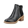 Stiefelette TOMS "TOMS Stiefelette Leder", Damen, Gr. 39, schwarz, Leder, casual, Schuhe