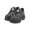 Trainingsschuh BUFFALO "Buffalo 1339-14 - VEGAN DENIM", Damen, Gr. 40, grau (grau, schwarz), Kunstfaser, unifarben, Schuhe