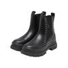 Stiefel BUFFALO "Buffalo ASPHA CHELSEA STUD - VEGAN NAPPA", Damen, Gr. 36, schwarz, Polyurethan, unifarben, Schuhe