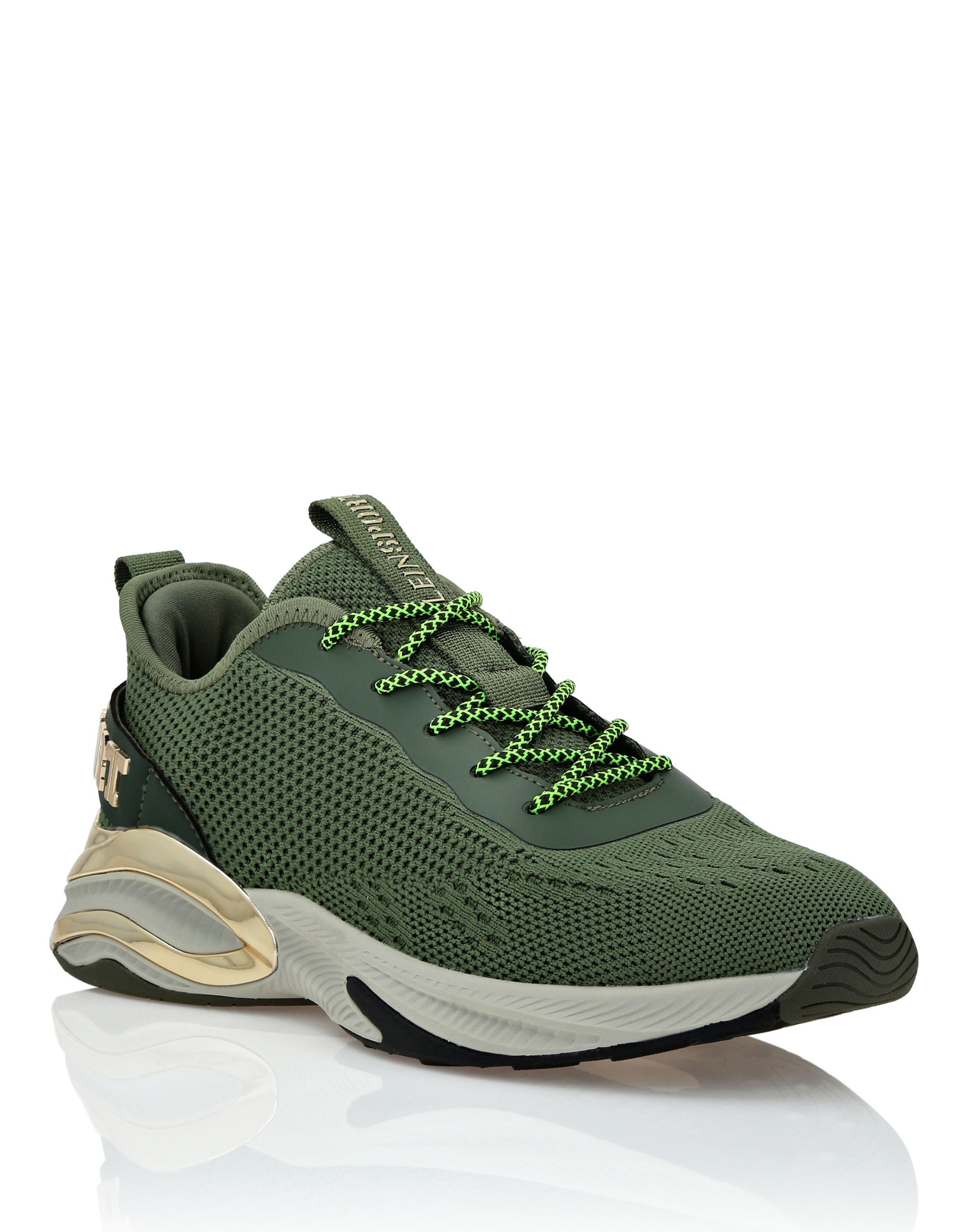 Sneaker PLEIN SPORT "Ps", Gr. 43, Normalschaft, gold (6593, military, lightgold), Schuhe