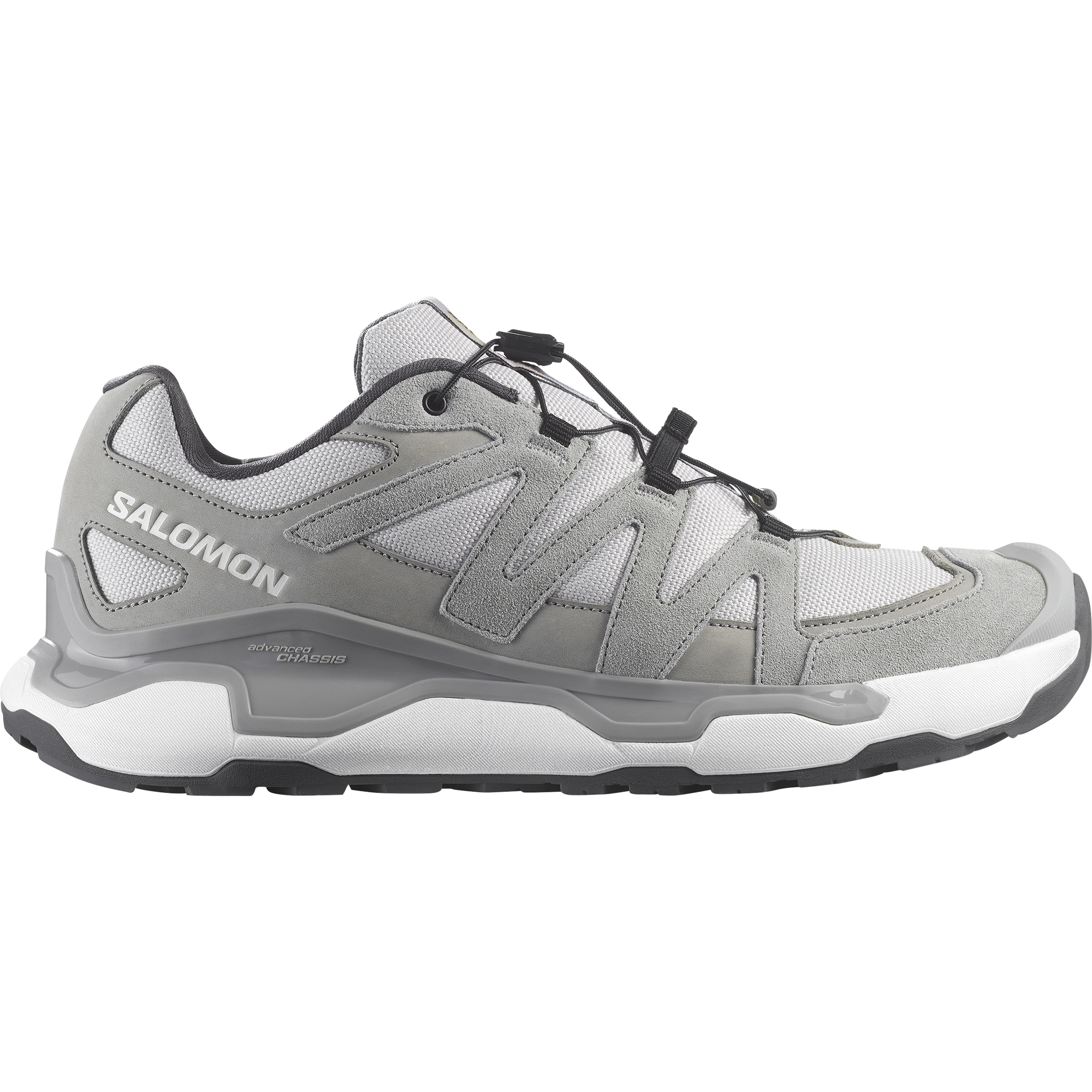 Sneaker SALOMON "XC ROAM LTR", Herren, Gr. 44,5, schwarz (lunar rock, alloy, schwarz), Leder, Textil, Schuhe Sneaker