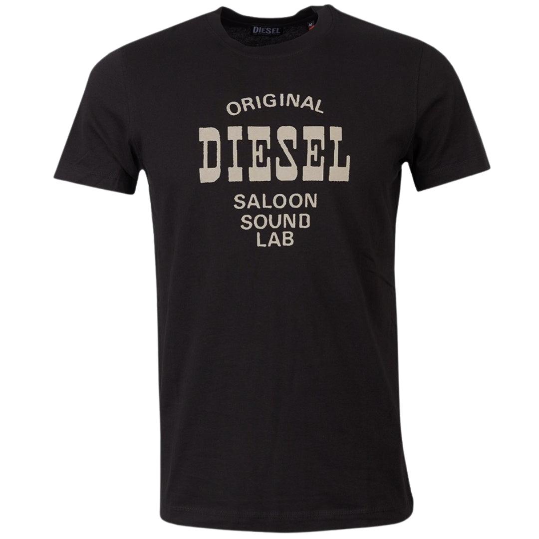 Diesel Unisex Erwachsenen Saloon Sound Lab Logo T-Shirt (Schwarz) Image