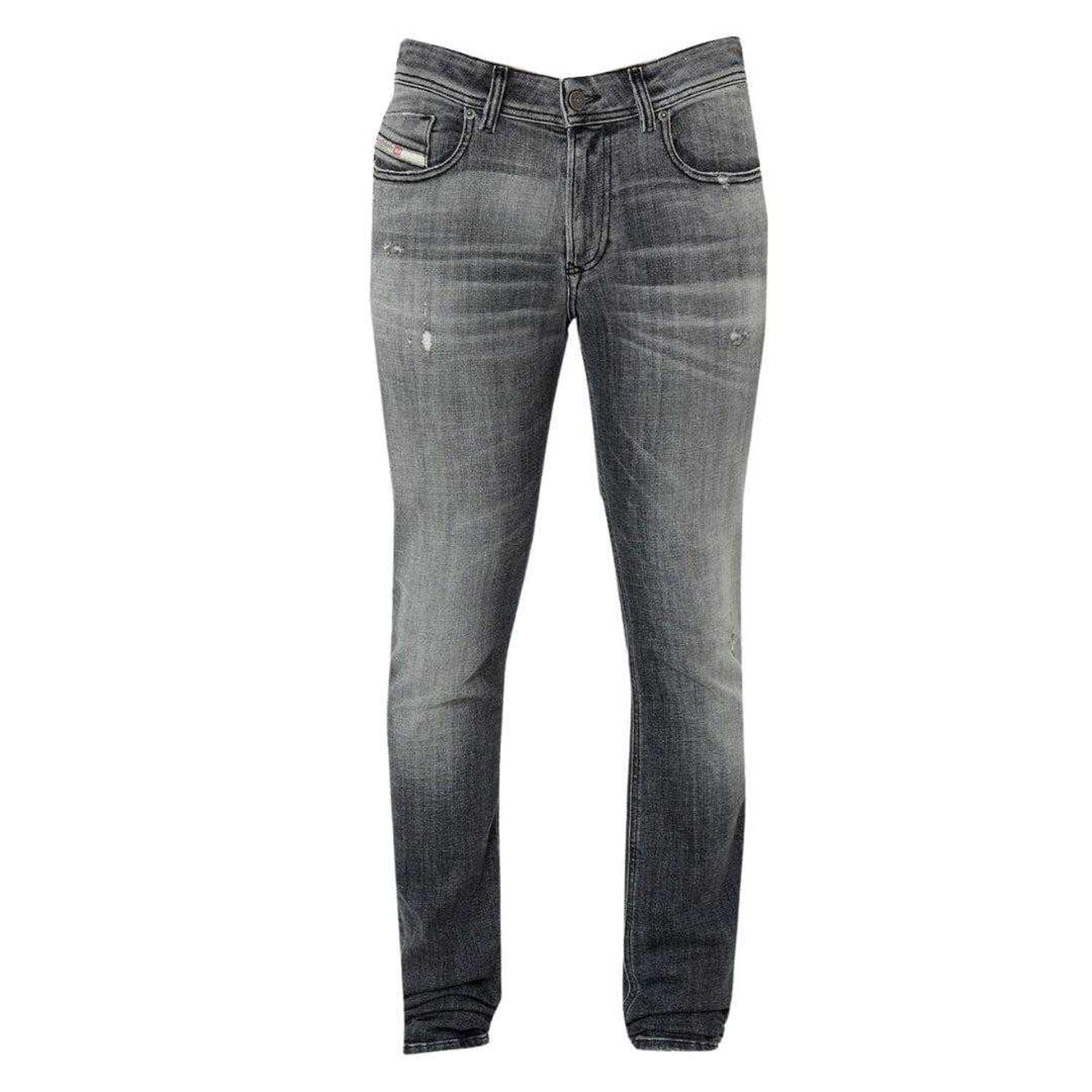 Diesel Herren Sleenker Skinny Jeans (Grau) Image