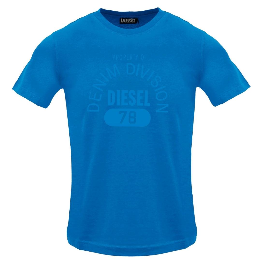 Diesel Unisex Erwachsene Eigentum der Denim Division Logo T-Shirt (Königsblau) Image
