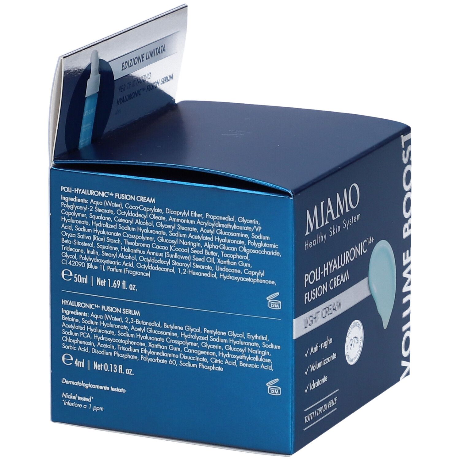 Miamo Hyaluronic14+ Fusion Cream + Serum in Omaggio 50 ml Set
