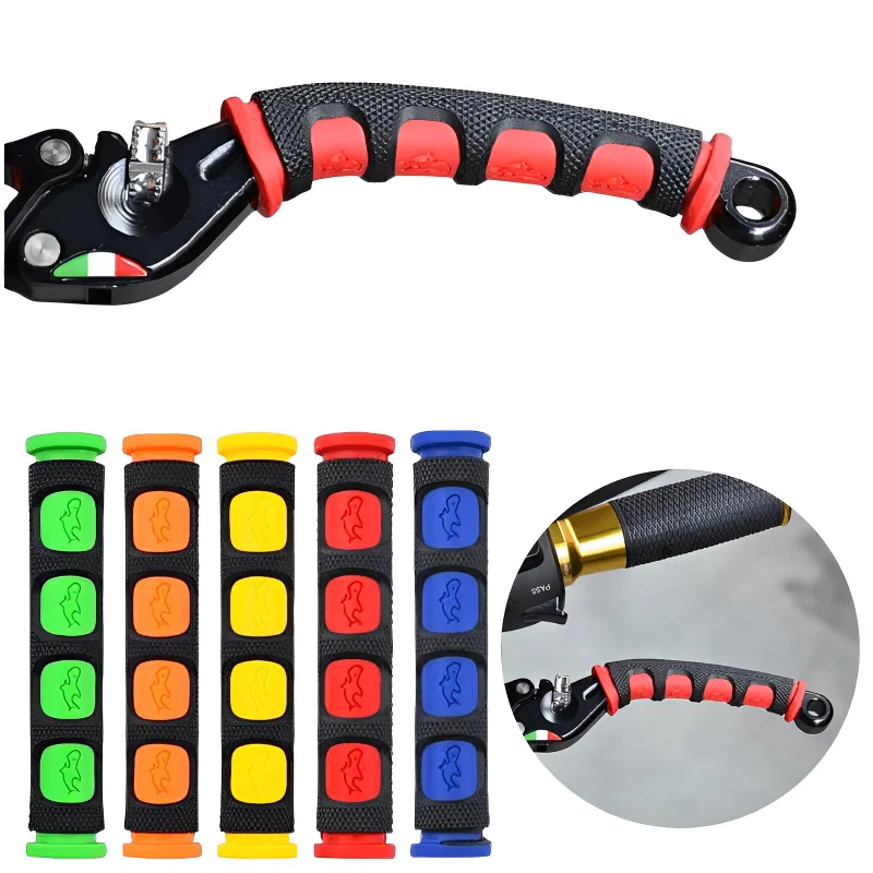 Poignée de frein de Moto, manchon en Silicone, souple, antidérapant, durable, protection du guidon de vélo, équipements de Moto, accessoires