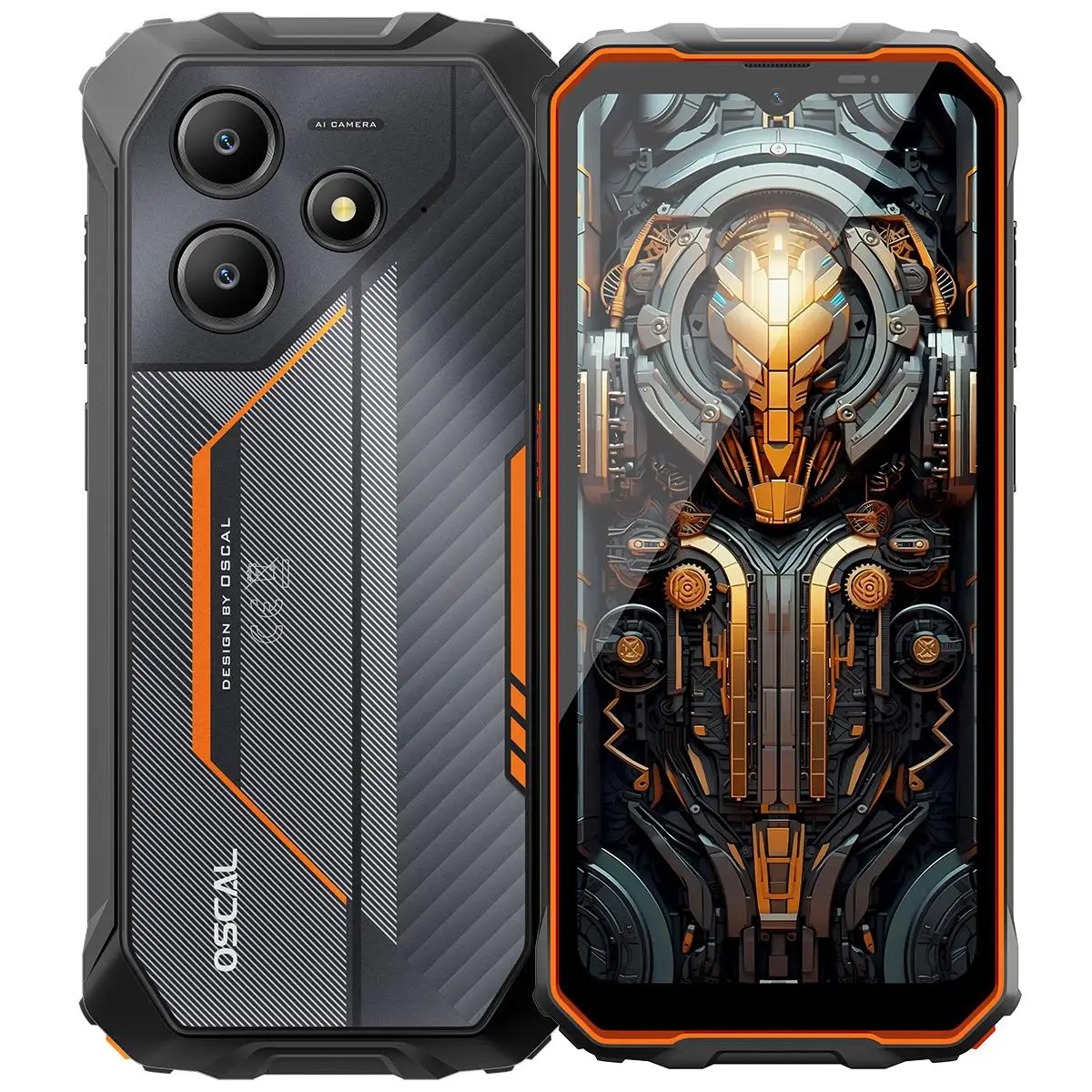 Smartphone Blackview Oscal Marine 2 4 Go + 64 Go / 8 Go + 128 Go, batterie 11000 mAh, écran 6,56'' 90 Hz, appareil photo 16 MP, 18 W, NFC, Android 15