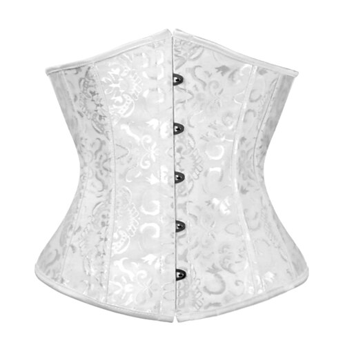 Damen Korsett Shapewear Taillenmieder Formende Unterwäsche Sexy Korsett Mode Süß Einfarbig Rückenfrei Urlaub Party Straße Ärmellos Korsett Weiß Rote Beige Frühling Herbst Figurbetonter Schnitt Image