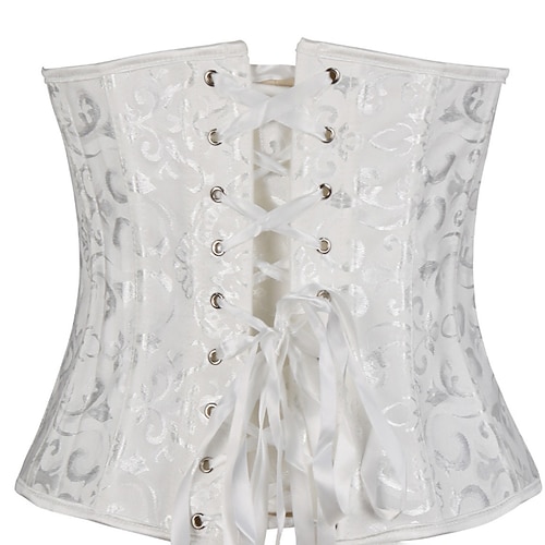 Damen Korsett Shapewear Taillenmieder Formende Unterwäsche Sexy Korsett Sexy Süß Einfarbig Rückenfrei Urlaub Straße Date Ärmellos Korsett Schwarz Weiß Frühling Herbst Figurbetonter Schnitt Image