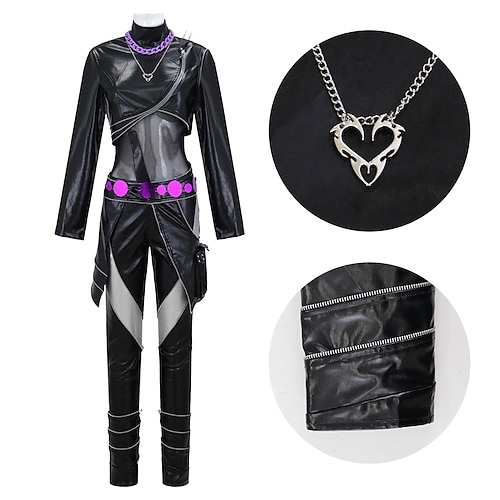 Von koreanischen Idolen inspiriert Idol Popstar Kostüm Bodysuits Festkleidung Virtuelles Idol for Damen Erwachsene Halloween Karneval Leistung Comic-Konzert Anime Expo Image