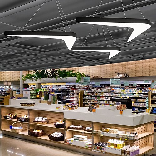 Led pendelleuchte metall acryl einstellbare kronleuchter nordischen stil esszimmer wohnzimmer lichter 110-240v Image