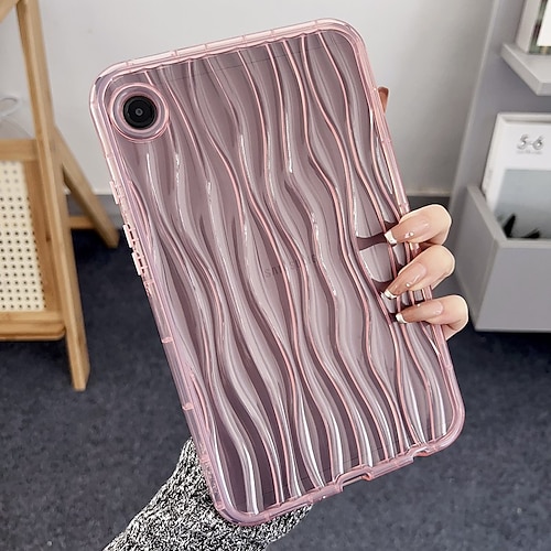 Tablette Hüllenabdeckung Für Samsung Galaxy Tab A9 8.7 S6 Lite 10,4 A8 10.5'' A7 Lite 8.7'' A9 Plus 11 Vollschutz Stoßfest Linien / Wellen TPU Image