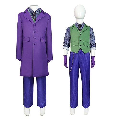 Buchwoche 2026 Folie à deux Joker 2 Joker Clown Cosplay Kostüm Outfits Kostümparty Halloween Kostüm Film Cosplay für Kinder Karneval Image
