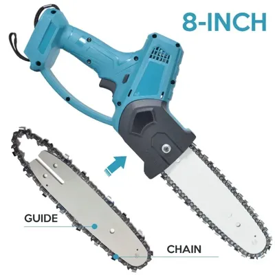 8-inch chainsaw blade or guide for Lithium Battery Portable Electric Pruning Saw Rechargeable Electric Saws Woodworking