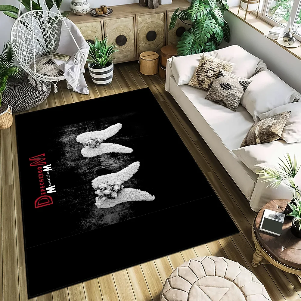 Band D-Depeche Cool M-Mode kleiner Teppich für Haus, Schlafzimmer, Dekoration, Küche, Bad, super saugfähiger Teppich, Fuß, rutschfest Image
