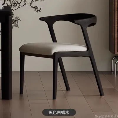 Scandinavian Solid Wood Dining Chairs Modern Minimalist Designer Backrest Chairs Restaurant Chair Nordic Furniture Accent Chair