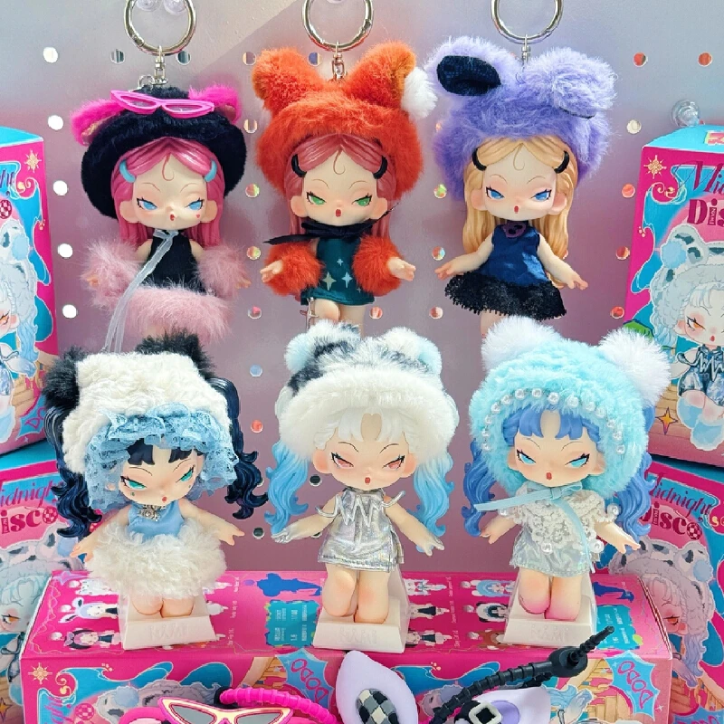 Original DODO NAMI Midnight Disco Serie Vinyl Blind Box Nette Nami Puppe Spielzeug Figur Desktop Ornament Schlüsselbund Dekoration Anhänger Image