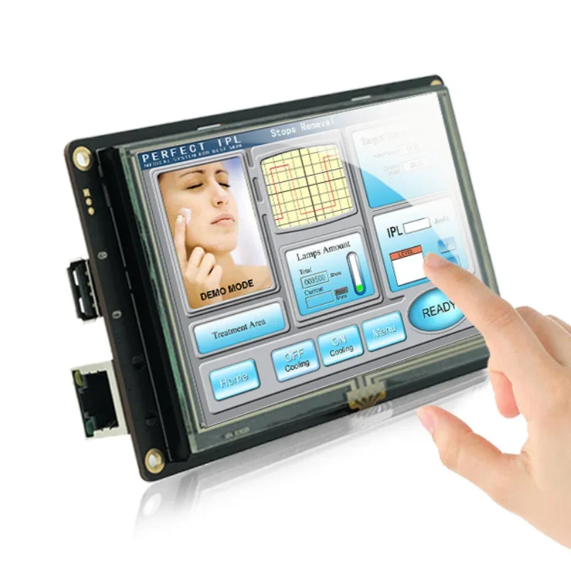 7-Zoll-HMI-Seriell-LCD-Anzeigemodul mit Programm + Touchscreen für Arduino Mega 2560 Uno Q R3 ESP32 8266 S3 ESP32 STWI070WT-01 Image