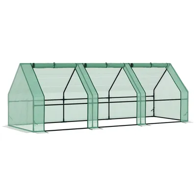 9'X3'X3' Greenhouse Gardening Flower Plants Yard Mini Hot Green House Tunnel