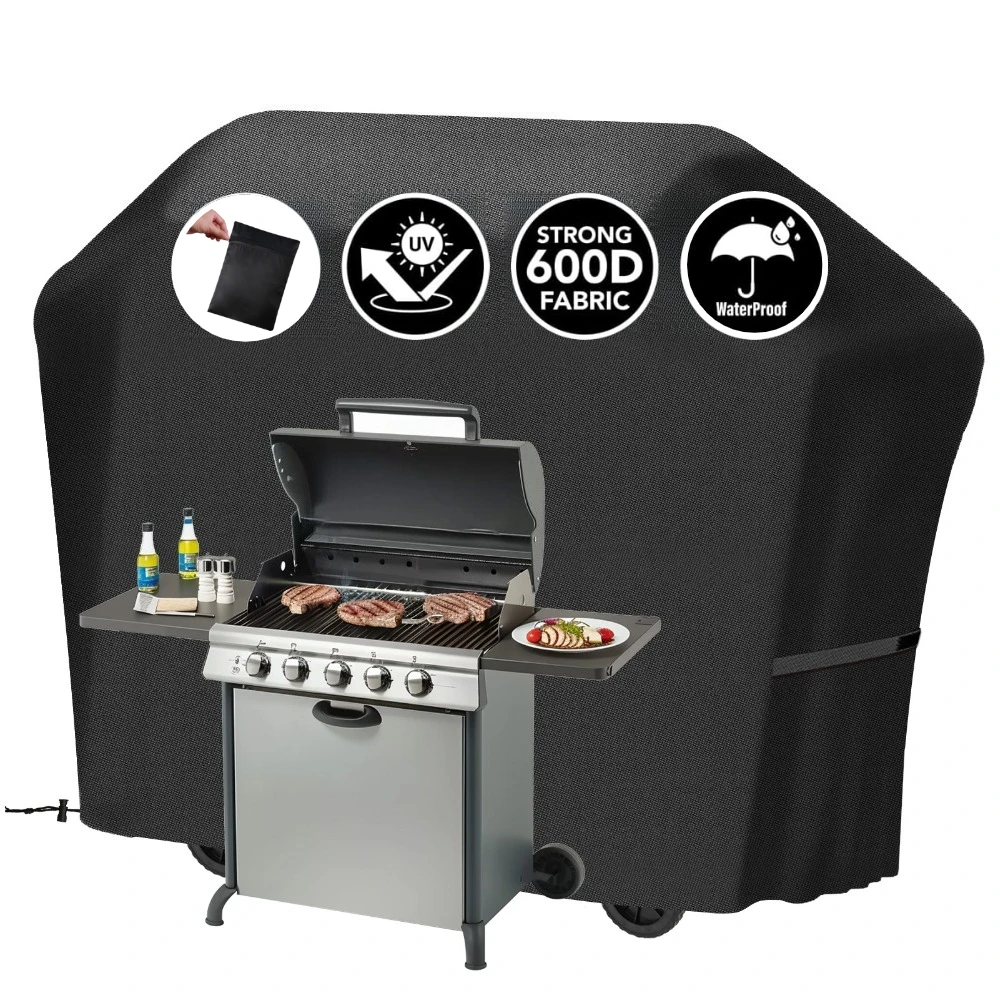 Robuste Grillabdeckung für den Außenbereich, wasserdicht, wetterbeständig, UV- und lichtbeständig, Grillabdeckung mit verstellbaren Trägern Image