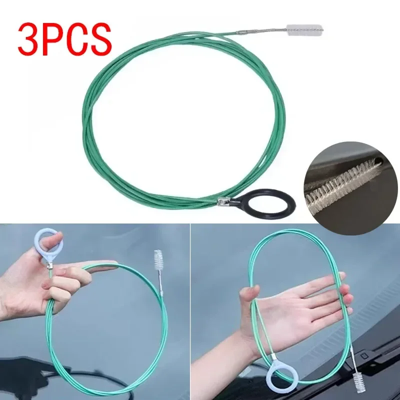 Auto-Schiebedach- und Windschutzscheiben-Abfluss-Reinigungswerkzeug – flexible PVC-Bürste für einfache Reinigung und Schrubbbürsten-Werkzeugzubehör Image