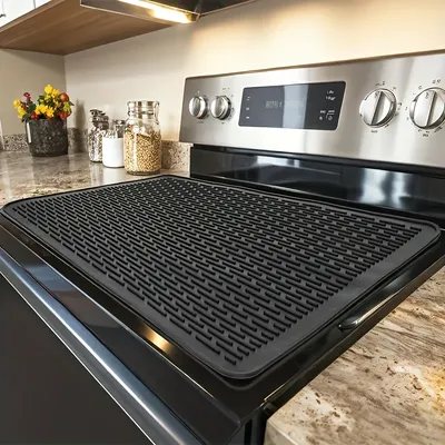 Stove Covers For Stove Top - Silicone Electric Stove Cover Mat Ceramic Stove Guard Stove Top Protector, Dish Drying Mats
