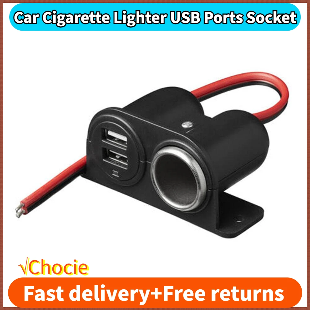 USB-Anschlüsse Buchse DC 5V 2.1a Dual USB eingebauter Auto Camper Adapter Zigaretten anzünder Multi-Stecker Ladegerät Anschluss Steckdose Auto Zubehör Image