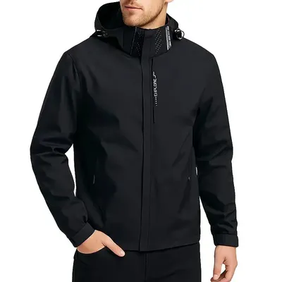 Outdoor Men's Waterproof Raincoat Lightweight Jackets Coat with Hood Hiking Windproof Jacket Climbing Sport Casual Streetwear