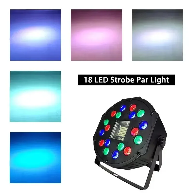 EU/Us-stecker 18/36/54LED RGB Party Licht Laser DJ Disco KTV Par Licht DMX 512 Strobe Wirkung Sound Aktivierung Weihnachten Bar Club Image