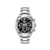 Chronograph BOSS "HERO 2.0", silberfarben, schwarz, Armbanduhren, Herren, Quarzuhr, Armbanduhr, Herrenuhr, Edelstahlarmband, analog, Tag