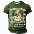 Per uomo Gergo divertente Maglietta Manica Corta maglietta Stampa 3D Girocollo Camicia Maglietta politica divertente Streetwear Quotidiano Nero Blu Verde Estate Primavera Abbigliamento S M L XL XXL