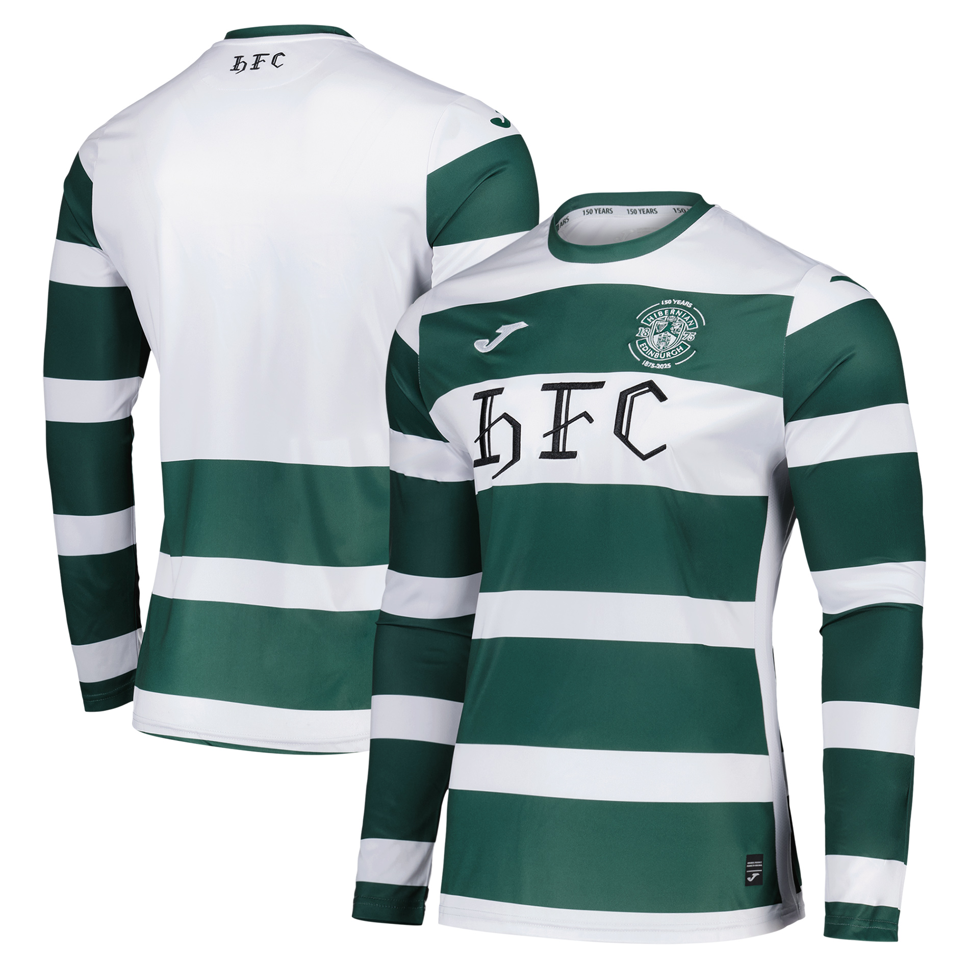 Hibernian Joma Classic Viertestrikot 2025-26 - Langarm Image