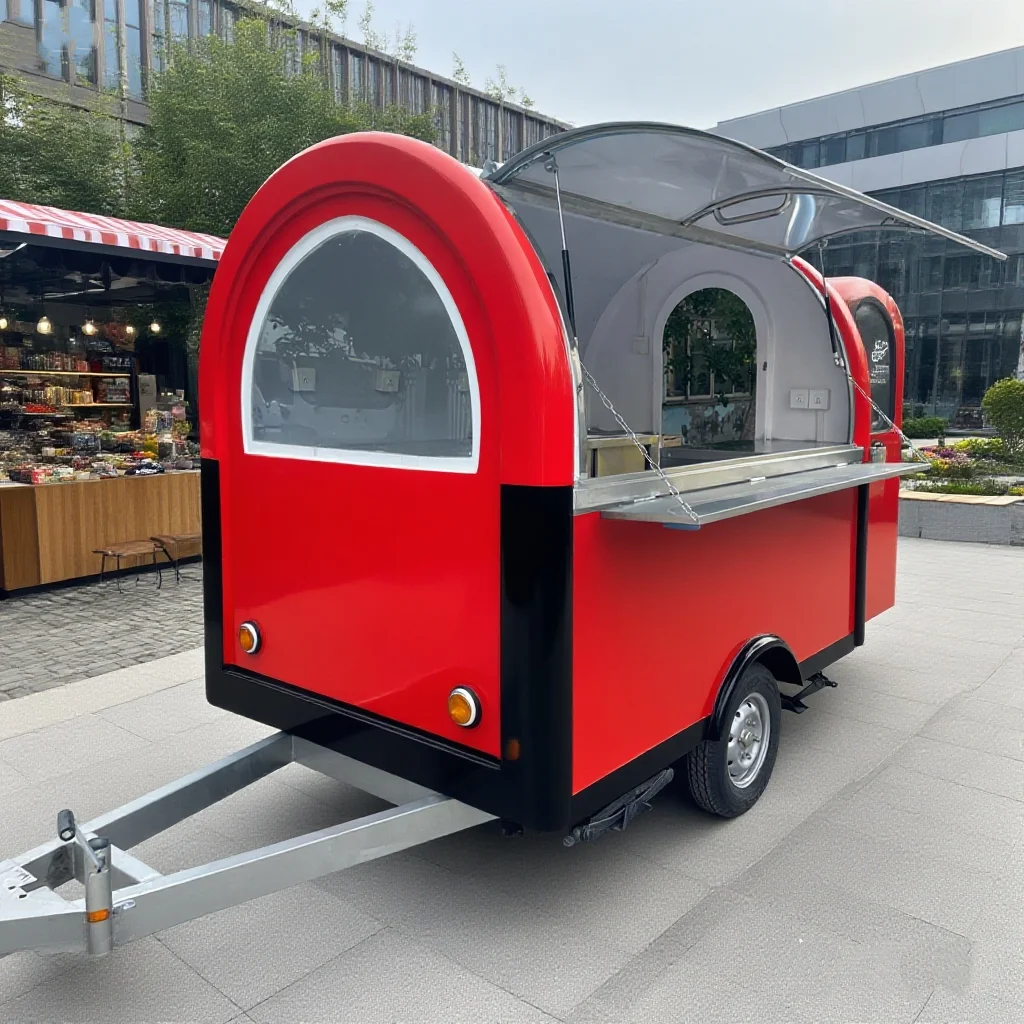 Meilleure vente Station de Bar Mobile barbecue camion à Pizza chariot de nourriture remorque à café camion de nourriture cuisine Mobile entièrement équipé